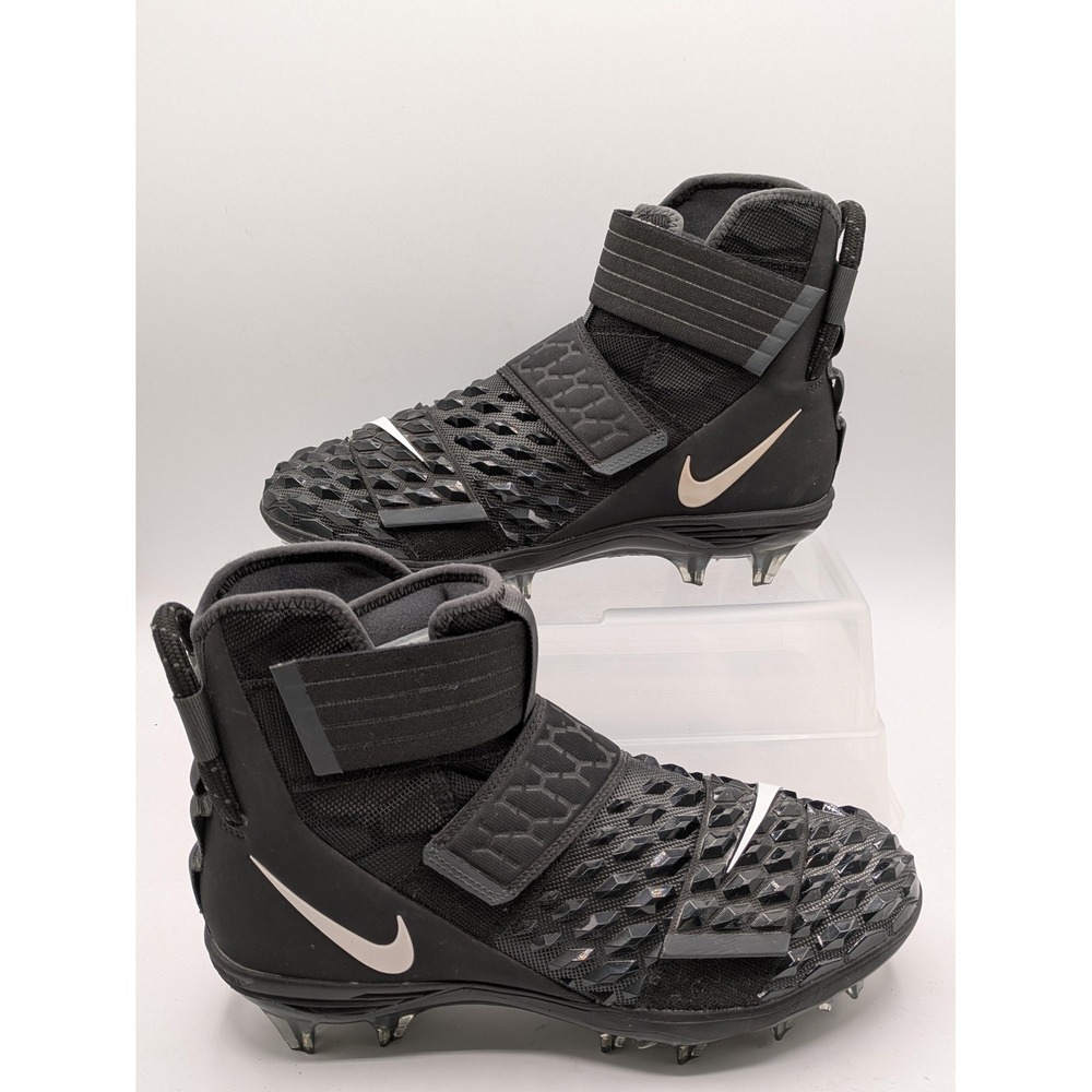 Nike Force Savage Elite 2 Shoes Mens 8.5 Black Football Cleats Spikes AH3999-001